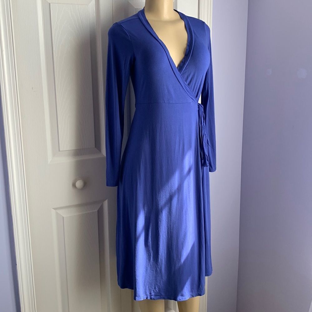 Gap Maternity Adjustable Wrap MIDI Dress XS